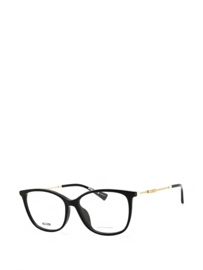 Moschino Rectangular-frame Glasses In Black