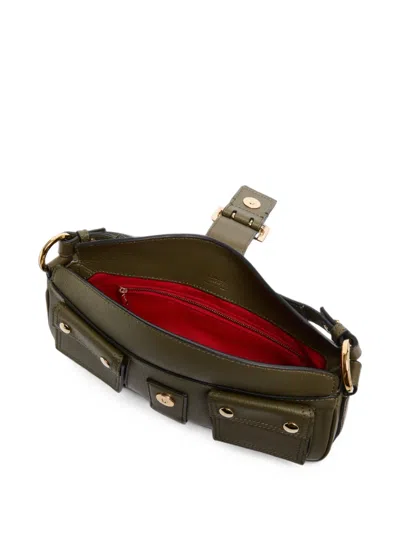 Lancel Multipocket Shoulder Bag In Green
