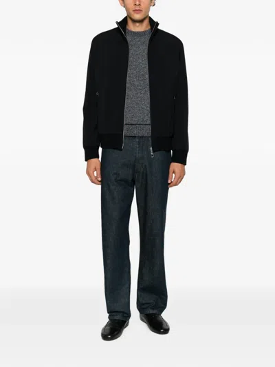 Montecore Zip-fastening Polyester Bomber Jacket In Black