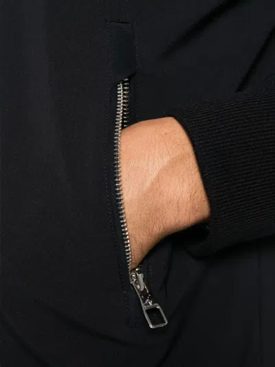 Montecore Zip-fastening Polyester Bomber Jacket In Black