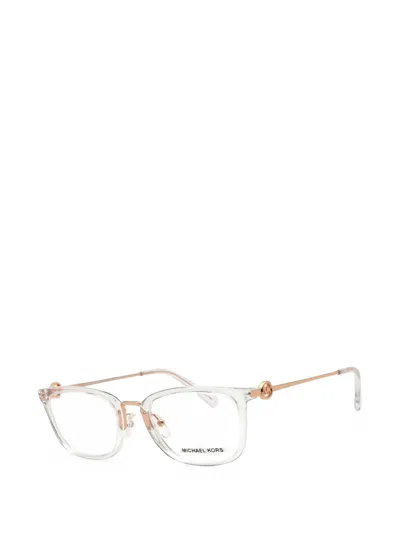 Michael Kors Rectangle-frame Glasses In White