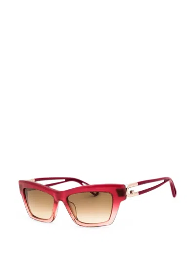 Furla Rectangular-frame Sunglasses In Pink