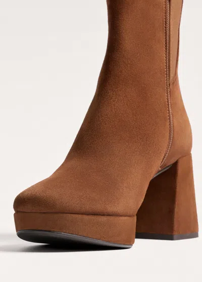 Me+em Platform Ankle Boot Caramel In Multi