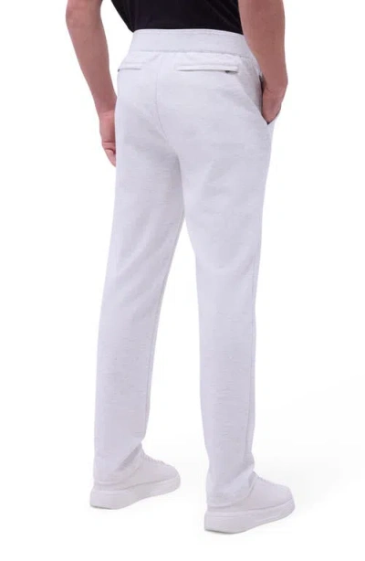 Bugatchi Soft Touch Knit Pintuck Pants In White