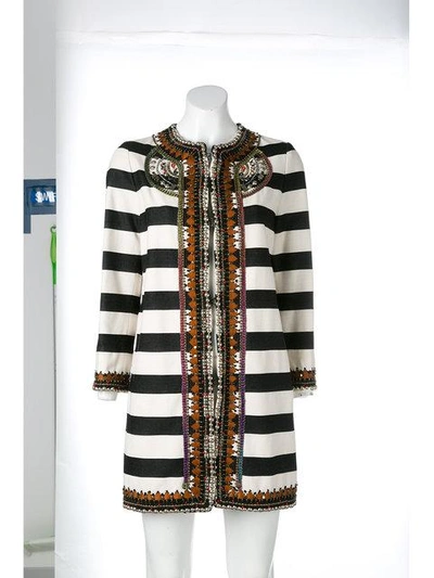 Shop Bazar Deluxe Striped Coat In 132