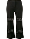 ALEXANDER MCQUEEN LACE INSERT CROPPED TROUSERS,471942QIJ0712005200
