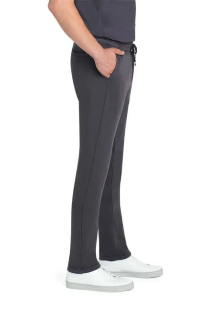 Bugatchi Comfort Drawstring Cotton Pants In Graphite