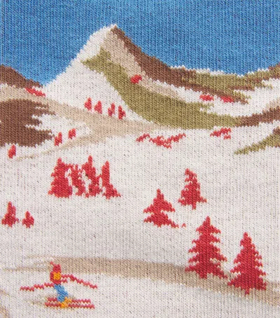 Dore Dore Doré Doré Jacquard Mountain Socks In Multi