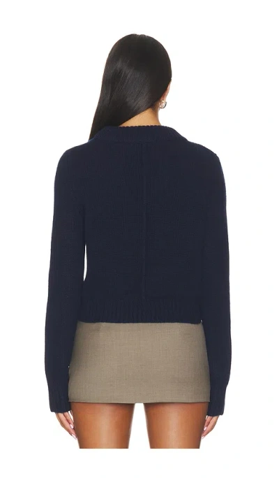 La Ligne Solid Mini Martin Sweater In Blue