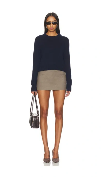 La Ligne Solid Mini Martin Sweater In Blue