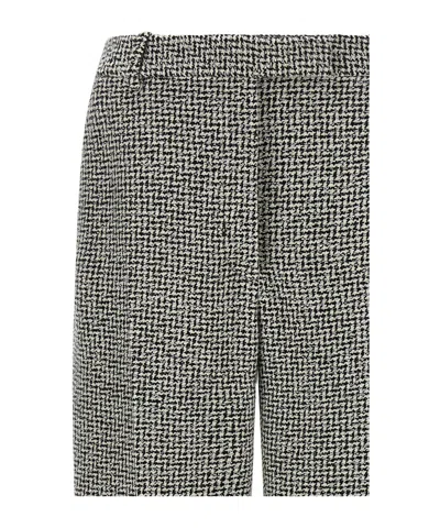 Tom Ford Houndstooth Pattern Pants In Gray