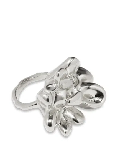Completedworks Sculptural Statement Ring In Silber