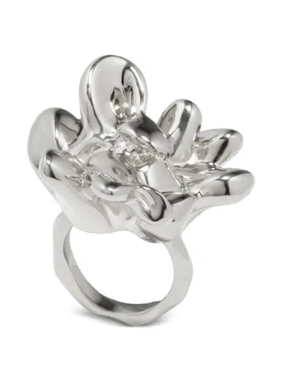 Completedworks Sculptural Statement Ring In Silber