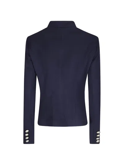 Cini Double-breasted Jacket In Blue