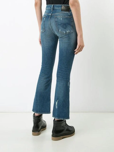 Shop R13 Flared Jeans In Blue