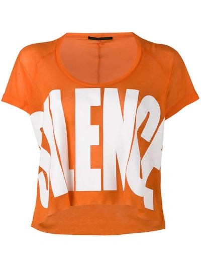 Silence印花T恤
