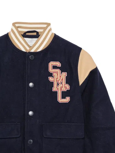 Stella Mccartney Logo-patch Varsity Jacket In Multi