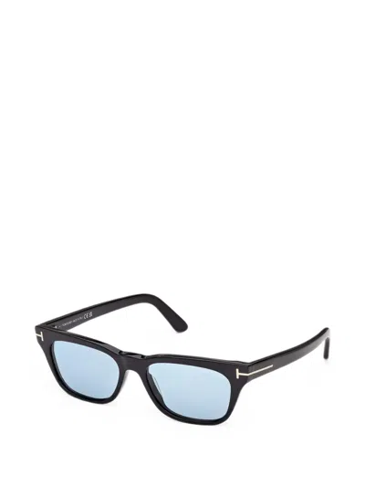 Tom Ford Eyewear Penn Rectangular Frame Sunglasses In Black