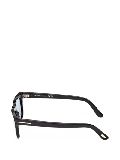 Tom Ford Eyewear Penn Rectangular Frame Sunglasses In Black