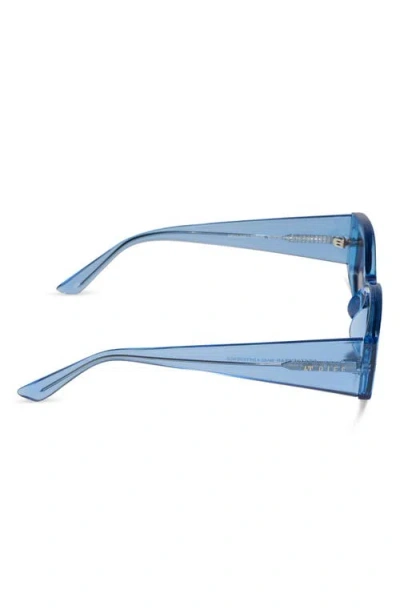 Diff Kai Rectangular Sunglasses In Sky Blue