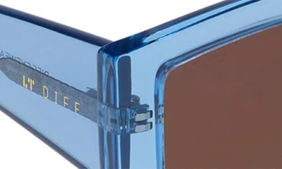 Diff Kai Rectangular Sunglasses In Sky Blue