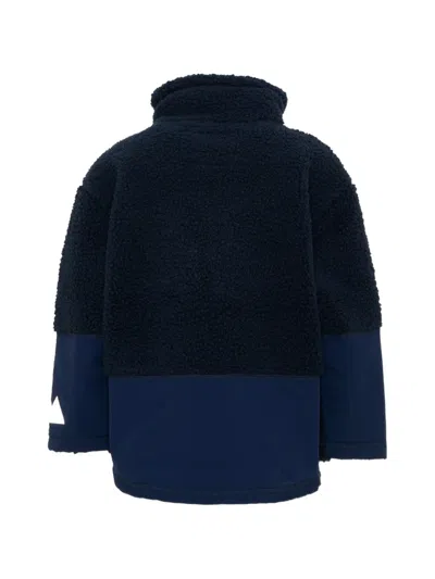 Molo Utha Panelled Teddy-fleece Jacket In Multi