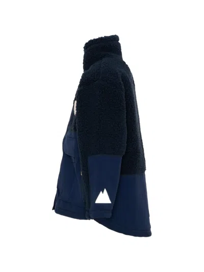 Molo Utha Panelled Teddy-fleece Jacket In Multi