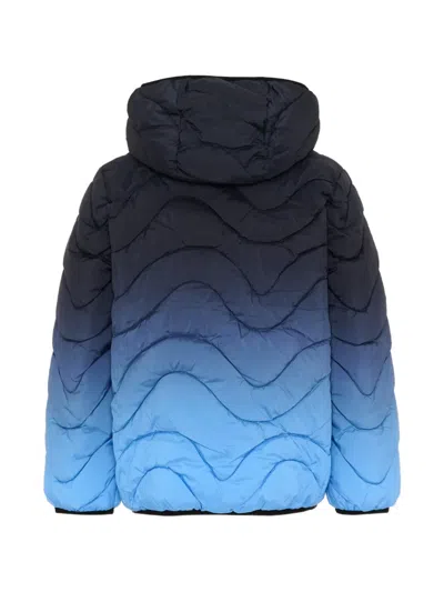 Molo Hao Gradient Wave-quilted Jacket In Blue