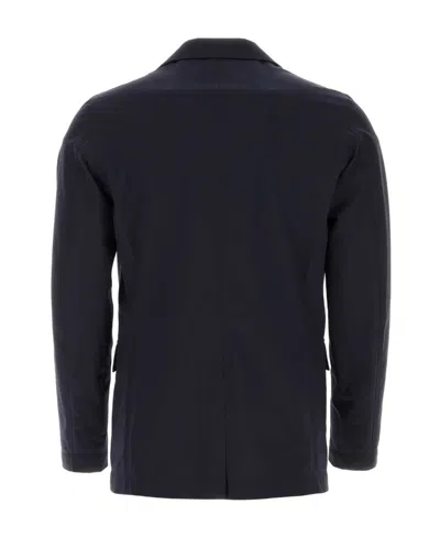 Herno Plain Single-breasted Blazer In Black
