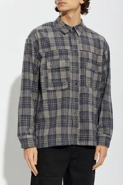 Isabel Marant Vittorio Check-pattern Shirt In Gray