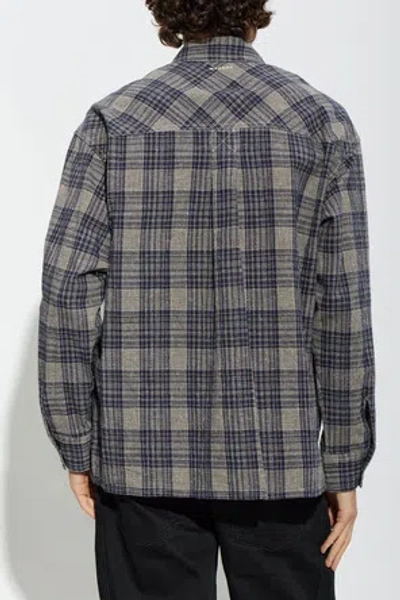 Isabel Marant Vittorio Check-pattern Shirt In Gray