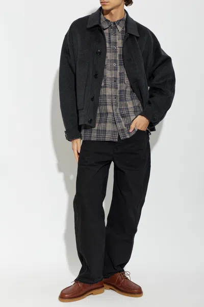 Isabel Marant Vittorio Check-pattern Shirt In Gray