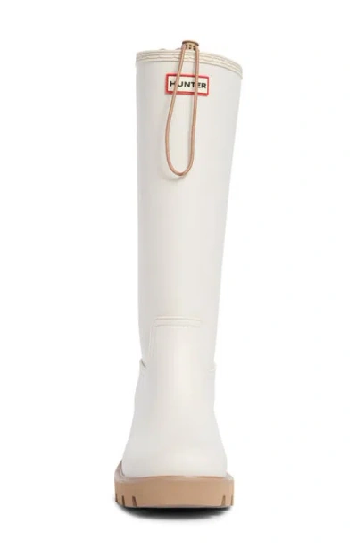 Hunter Carson Lug Sole Boot In White