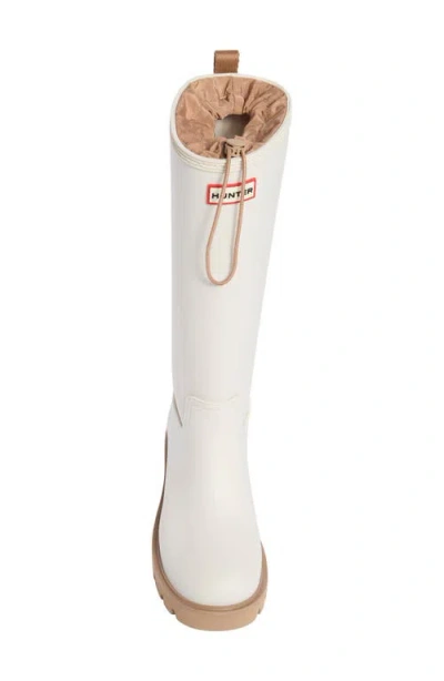 Hunter Carson Lug Sole Boot In White