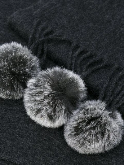 Shop N•peal Fur Bobble Woven Scarf