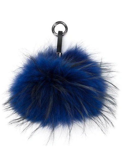 Shop N•peal Pom-pom Keyring In Blue