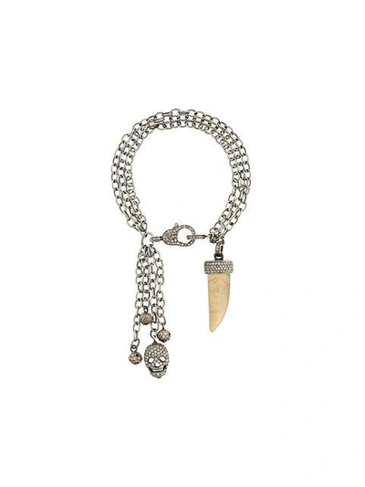 Shop Loree Rodkin Diamond Chain Charm Bracelet In Metallic