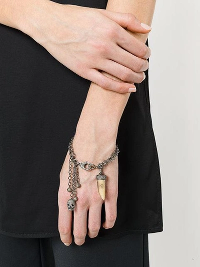 Shop Loree Rodkin Diamond Chain Charm Bracelet In Metallic