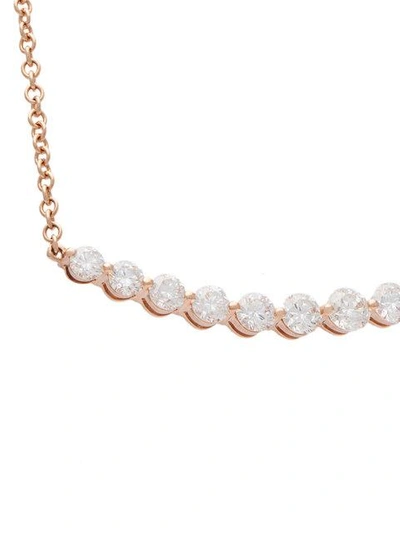 Shop Anita Ko Crescent Diamond Necklace In Metallic