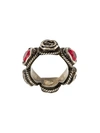 GUCCI GUCCI CRYSTAL EMBELLISHED RING - METALLIC,410760J3F4211933303