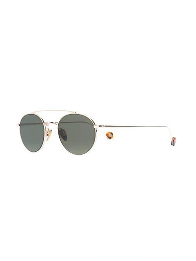 Shop Ahlem Aviator Style Sunglasses In Metallic