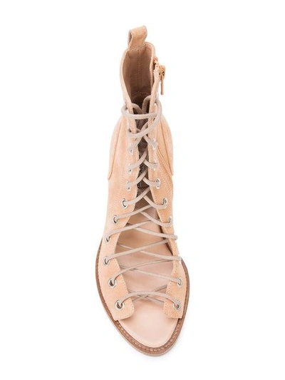 Shop Ann Demeulemeester Lace-up Shoes In Brown