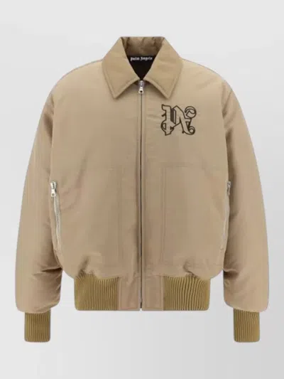 Palm Angels Polyamide Single Breasted Coat In Multi