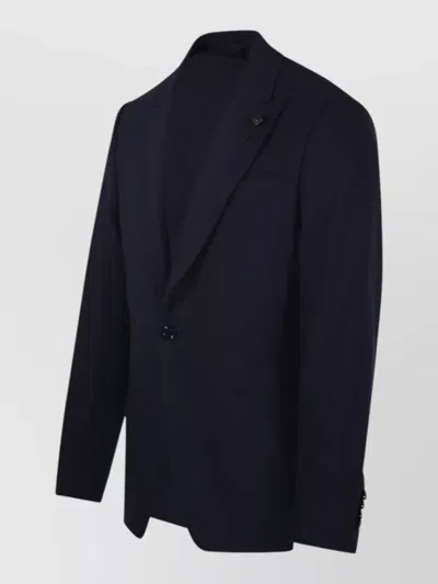 Lardini Notched-lapel Single-breasted Blazer In Multi