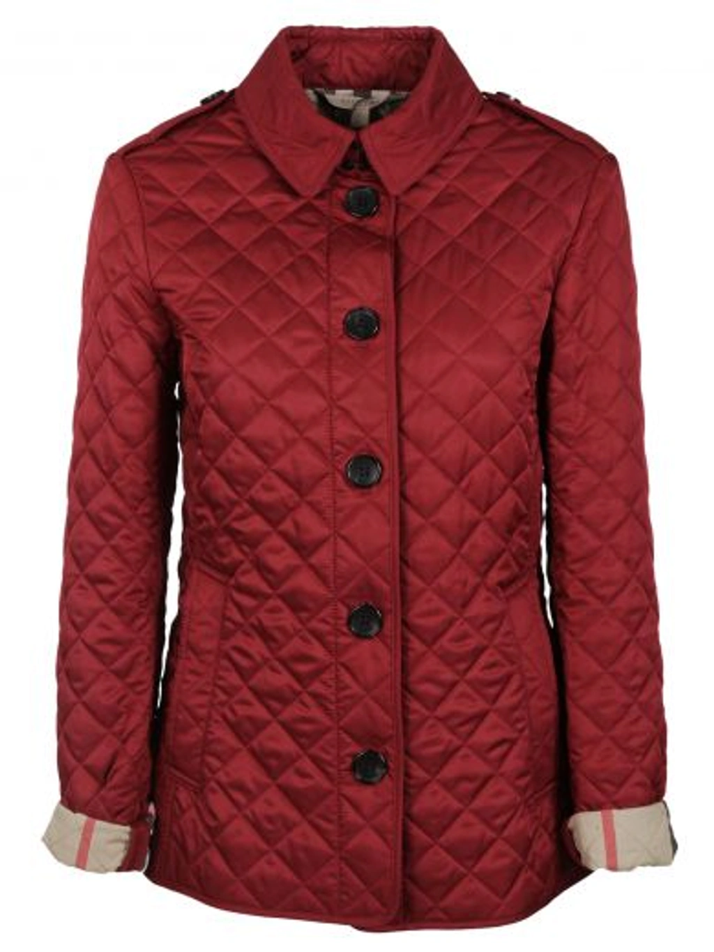 Burberry Ashurst Quilted Jacket In Parade Red ModeSens