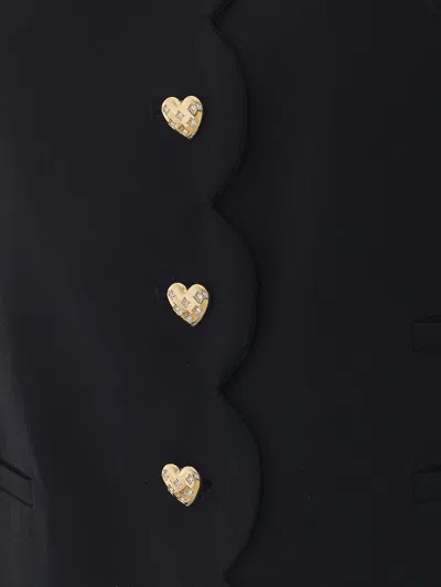 Twinset Button-front Long-sleeve Casual Jacket In Negro