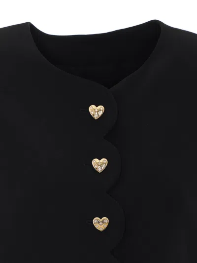 Twinset Button-front Long-sleeve Casual Jacket In Negro