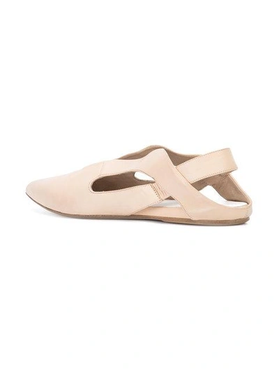 Shop Marsèll Pointed Slingback Slipper In Neutrals