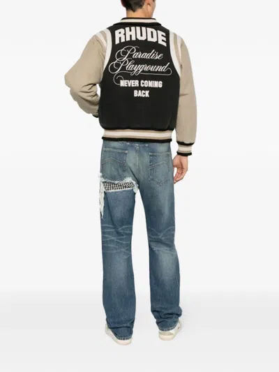 Rhude Varsity Jacket In Multi
