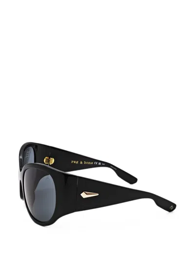 Rag & Bone Oversized Sunglasses In White